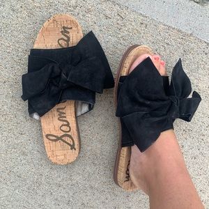 Sandal with Black Bow